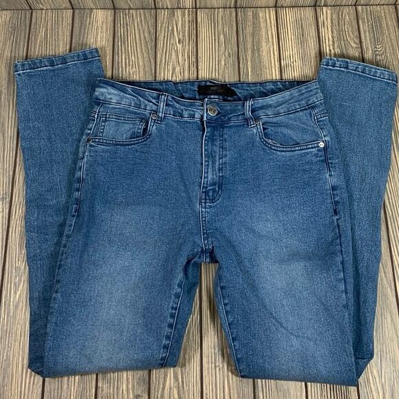 Riot Empire Men Denim Jeans Stretch Stone Medium Wash Slim Fit 34x32 - Picture 1 of 7